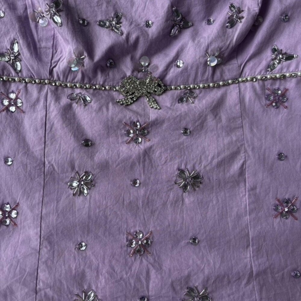 Urban Outfitters Women's Purple Bedazzled top - Picture 3 of 3